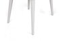 Hanah Home Alfa-495 V2 Juego de Sillas de Terciopelo Crema y Blanco con Patas de Madera y Marco de Metal - 50x49x90 cm